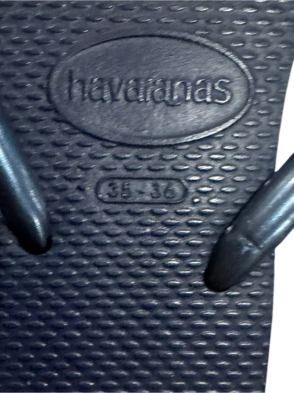 Havaianas Slim Flip Flops in Navy Black